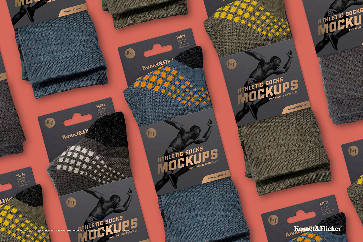 Athletic Socks Packaging Mockup, a Shirt Mockup by Komet & Flicker (Photo 4 of 9)