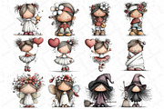 Whimsical Dolls Clipart Bundle, an Illustration by DreamPrint404 (Thumbnail 5 of 7)