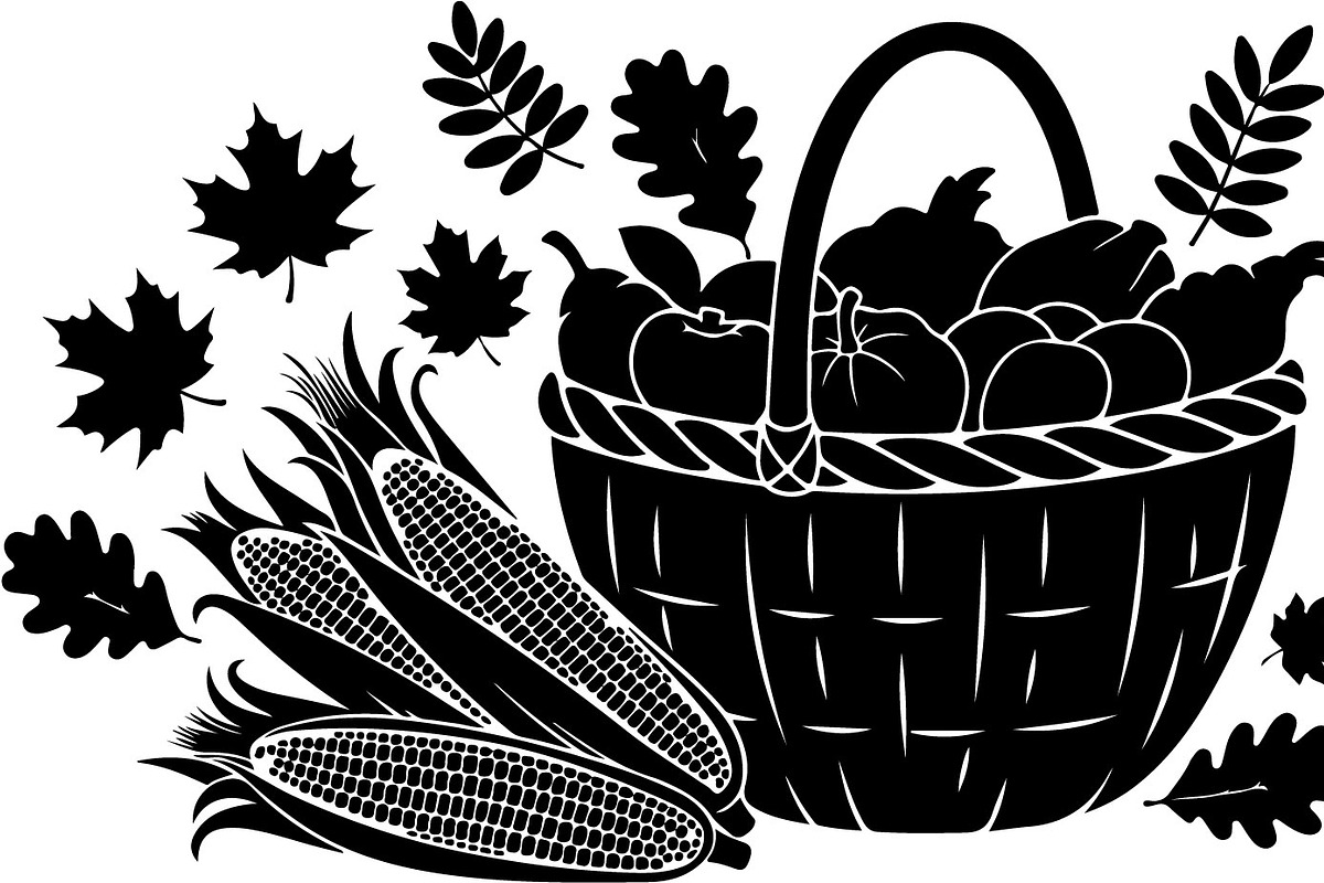 Thanksgiving Harvest Silhouette, an Illustration by Creativeshirt (Photo 50 of 51)
