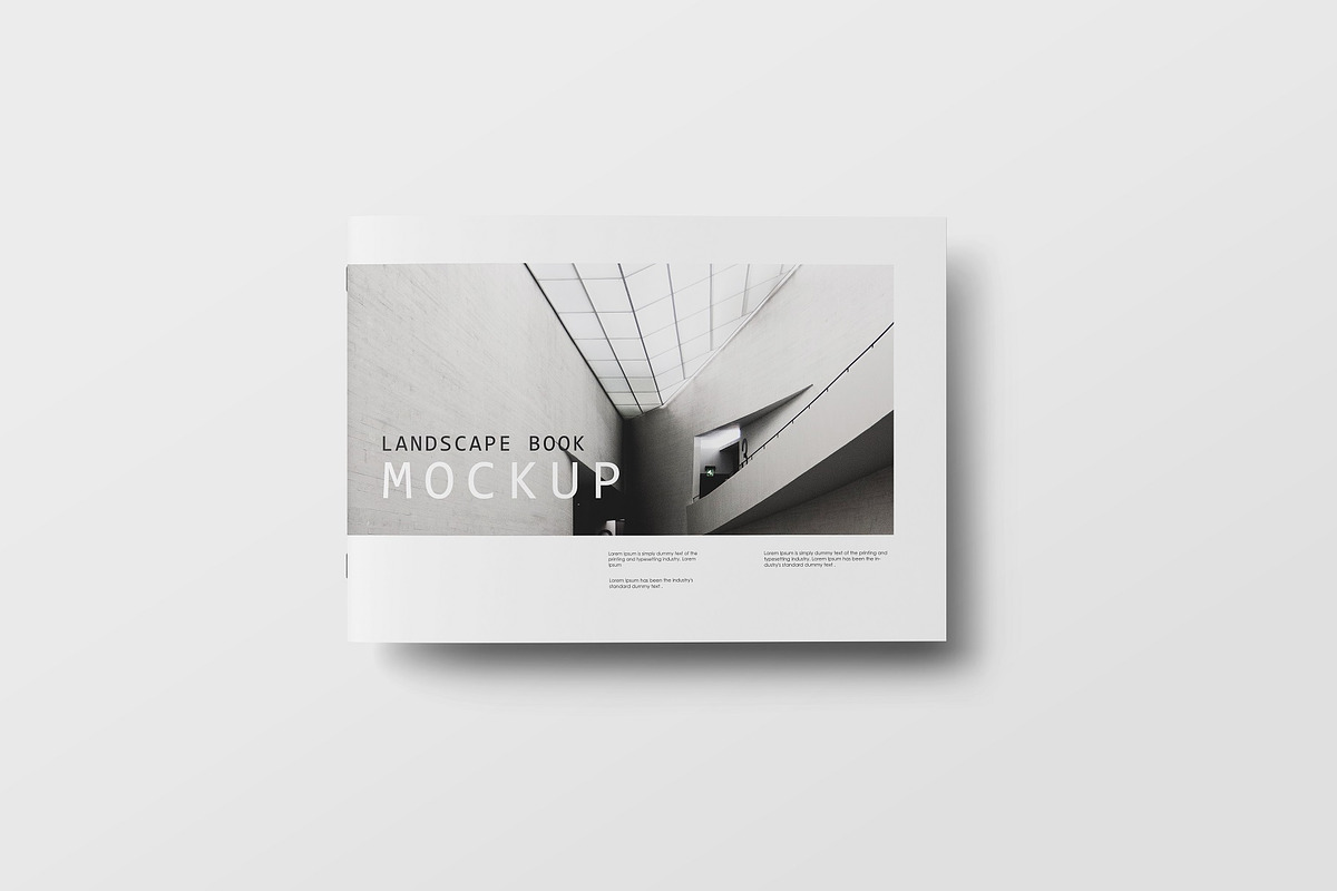 Landscape Brochure/book Mockup, a Print Template by Tahtagraphic (Photo 6 of 12)