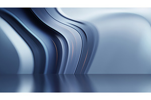 Modern Abstract Design With Curved, an Illustration by BazziBa♥