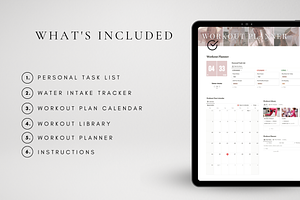 Notion Workout Tracker Editable