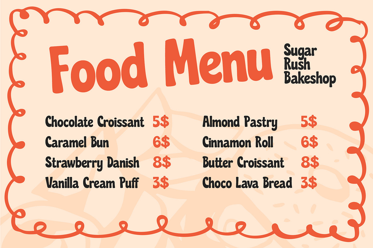 Chocoblop– Food Playful Display Font, a Handwritten Font by decographstud (Photo 3 of 7)