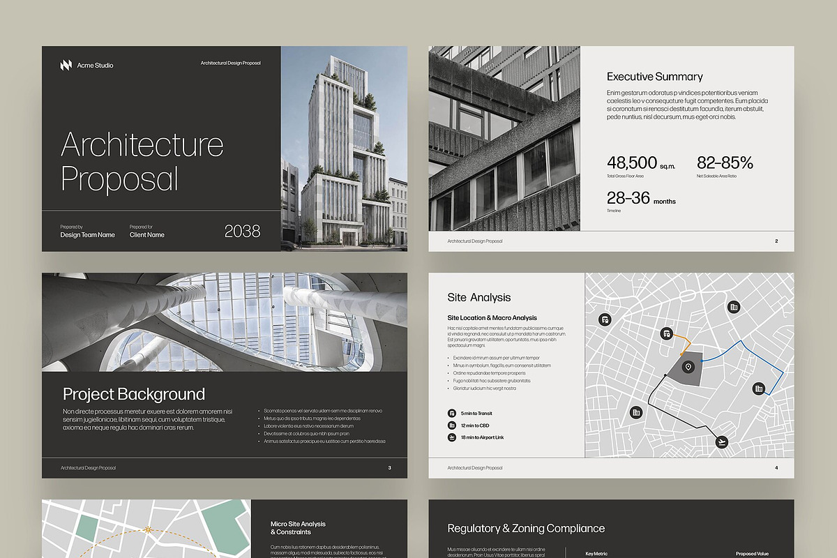 Architecture Presentation Template, a Presentation Template by BrandPacks (Photo 7 of 7)