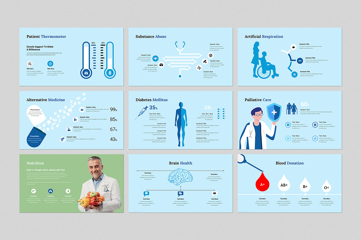 Medical Presentation Template, a Presentation Template by GenerousArt (Photo 4 of 7)