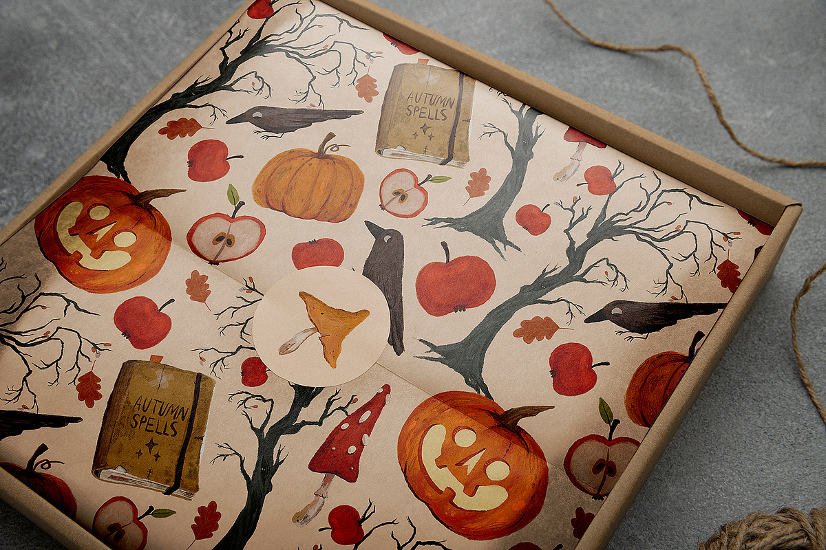 Magic Season Elements and Patterns, a Seasonal Illustration by Kokoshka (Photo 9 of 15)