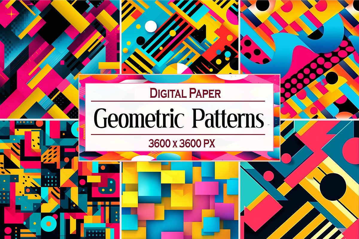 Geometric Patterns, a Pattern Graphic by Printable Treasure (Photo 1 of 4)