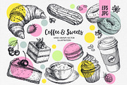 Sketch vector set of dessert., a Food Illustration by natadanko (Thumbnail 2 of 4)