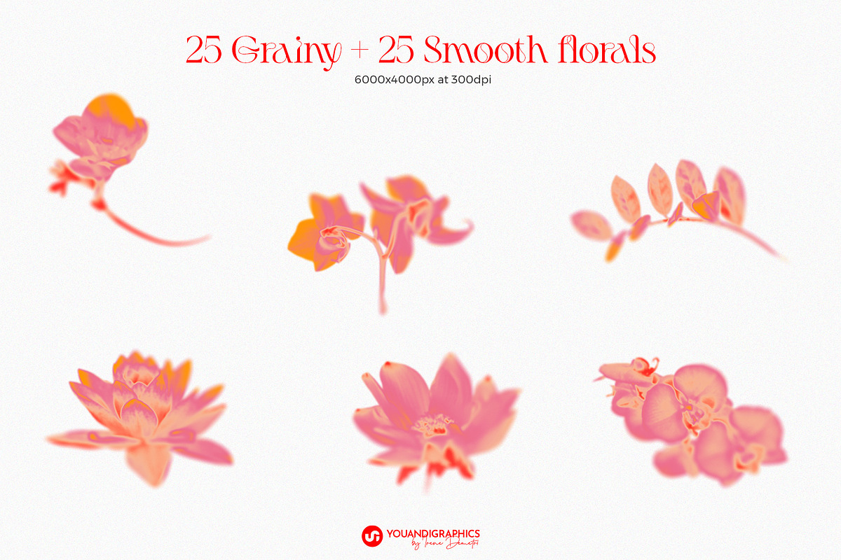 Blurry Florals Abstract Graphics, a Texture Graphic by Youandigraphics (Photo 10 of 12)