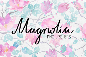 Magnolia Watercolor Set