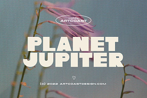 Planet Jupiter Bold Retro Font