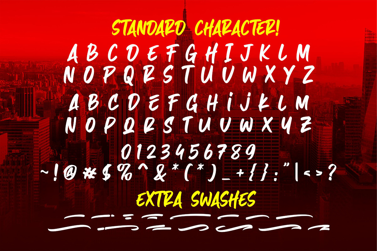 Hazard! STYLISH MARKER FONT, a Font by ErgibiStudio (Photo 9 of 10)