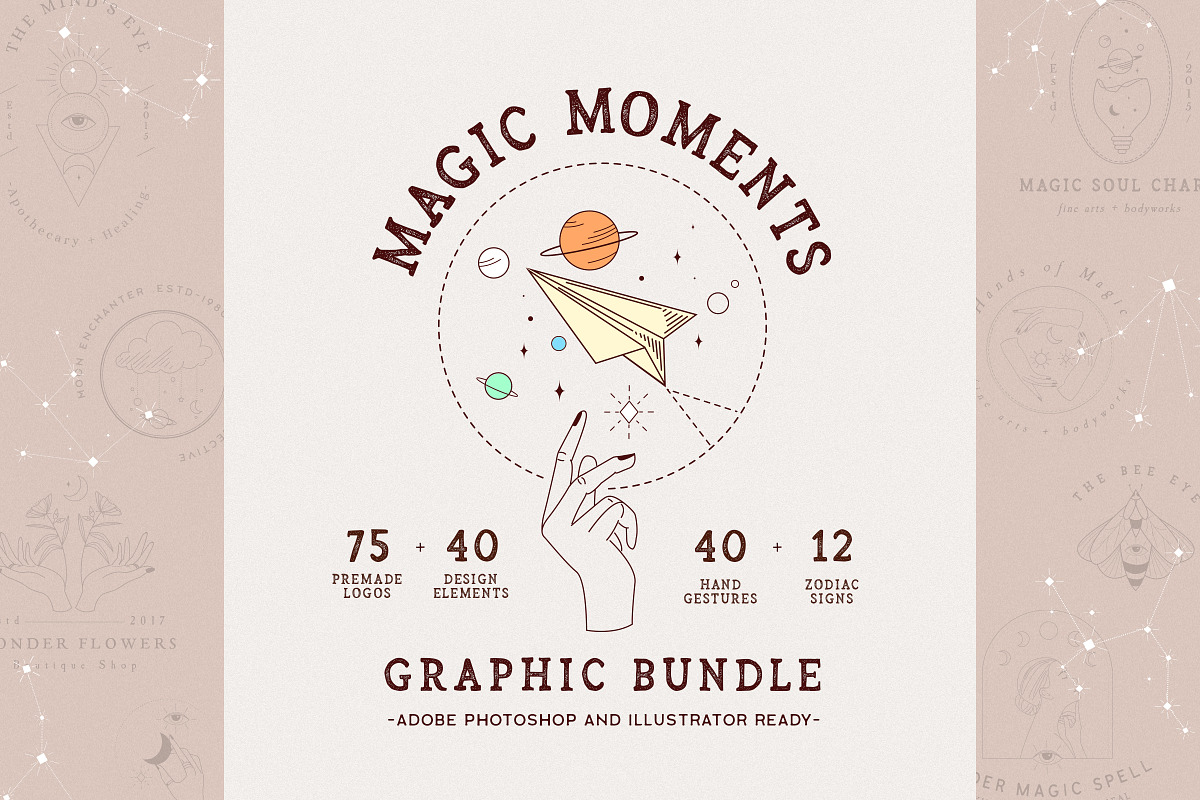 Magic Moments Graphic Bundle//Zodiac, an Animal Illustration by SNIPESCIENTIST (Photo 1 of 23)