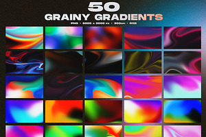 50 Grainy Gradients Textures Vol.1