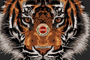 FIGHTER - Tiger vector illustration, an Animal Illustration by Artistic & Unique (Thumbnail 6 of 17)