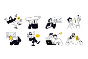People and work, a Person Illustration by PureSolution (Thumbnail 3 of 6)