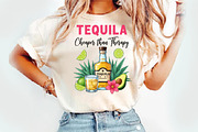 Tequila Helps PNG, Summer PNG, an Illustration by Watercolor design (Thumbnail 2 of 3)