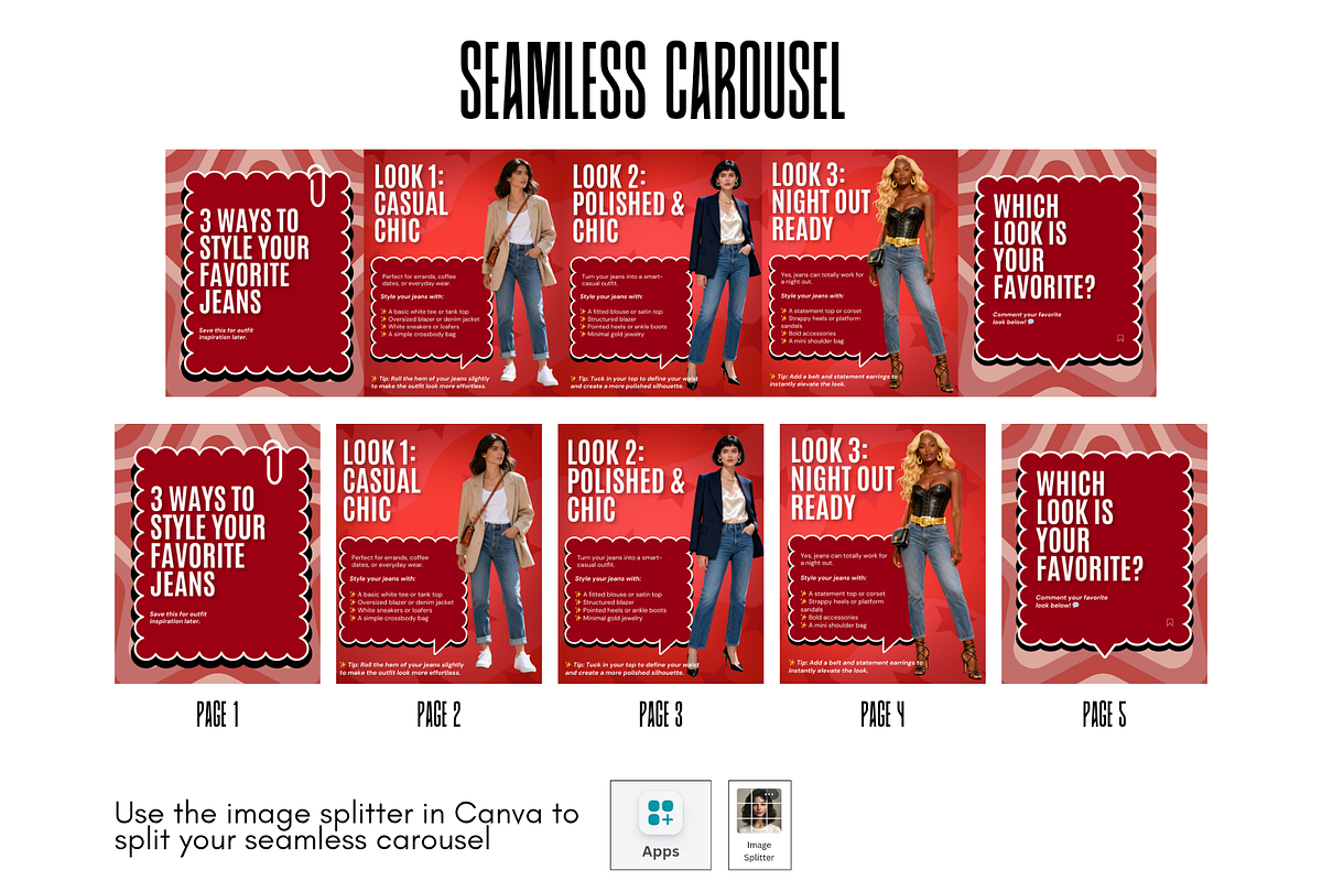 Carousel Template for Fashion Brands, a Social Media Template by thecyella.co (Photo 5 of 7)