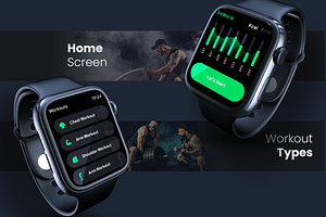 Fitness Watch App UI Fitwatch