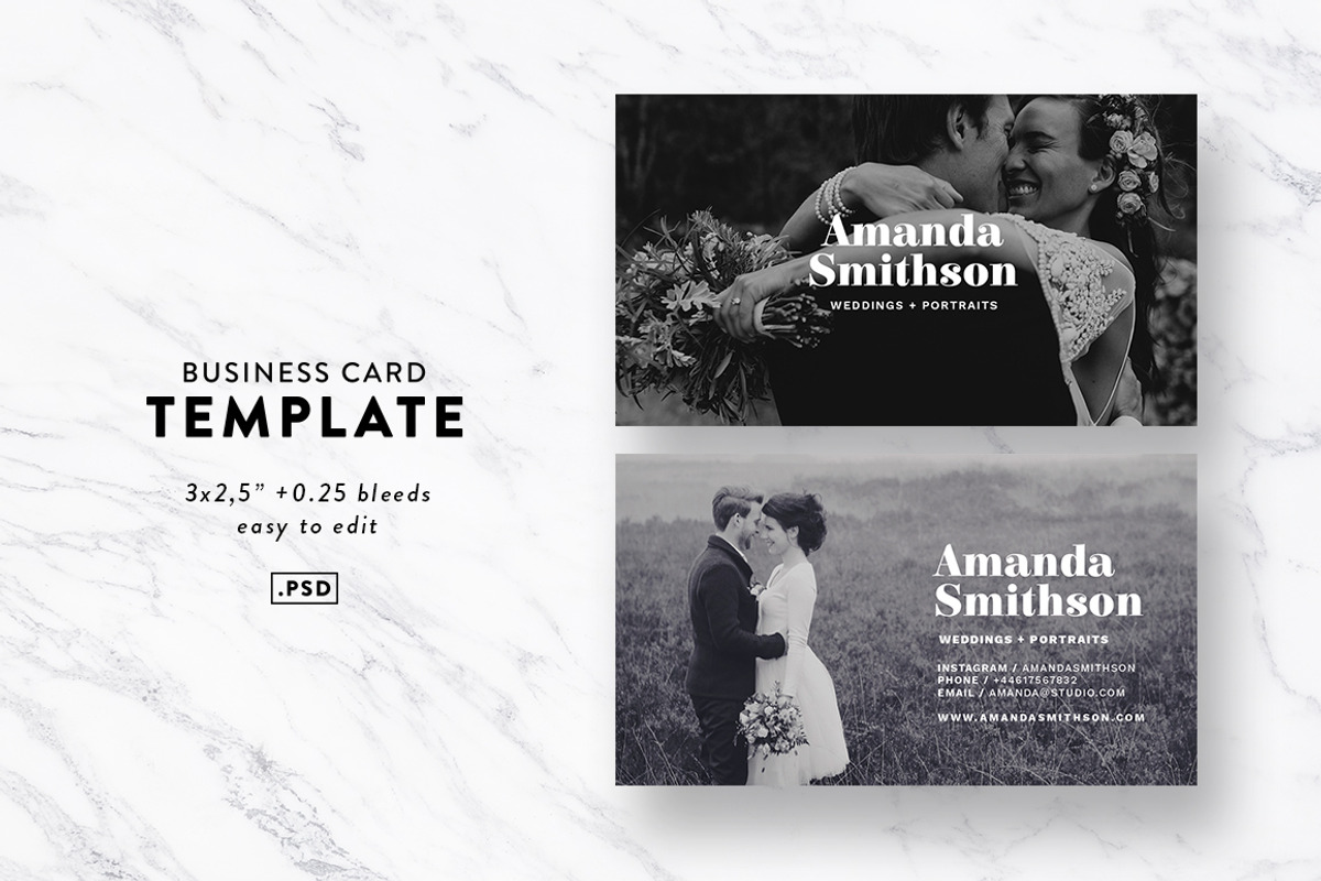 Photography Business Card Template, a Business Card Template by Fearless Confetti (Photo 1 of 5)