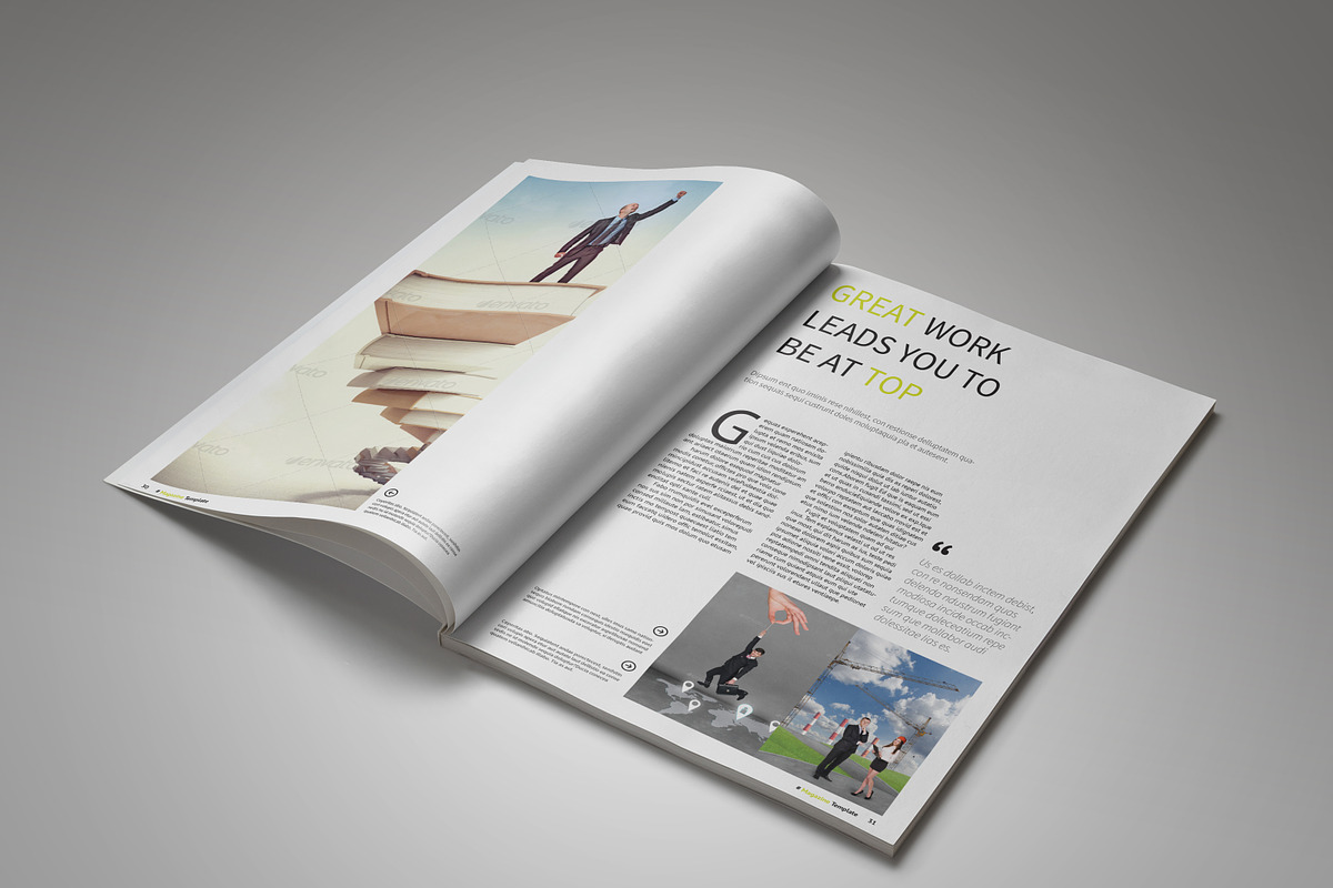 Clean Multipurpose Magazine Template, a Magazine Template by GreenDesign (Photo 3 of 5)