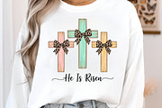 He Is Risen, Easter Crosses with Bow, an Illustration by Libby Wishes (Thumbnail 6 of 6)