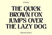 Croway, a Sans Serif Font by Zaloma Studio (Thumbnail 11 of 20)