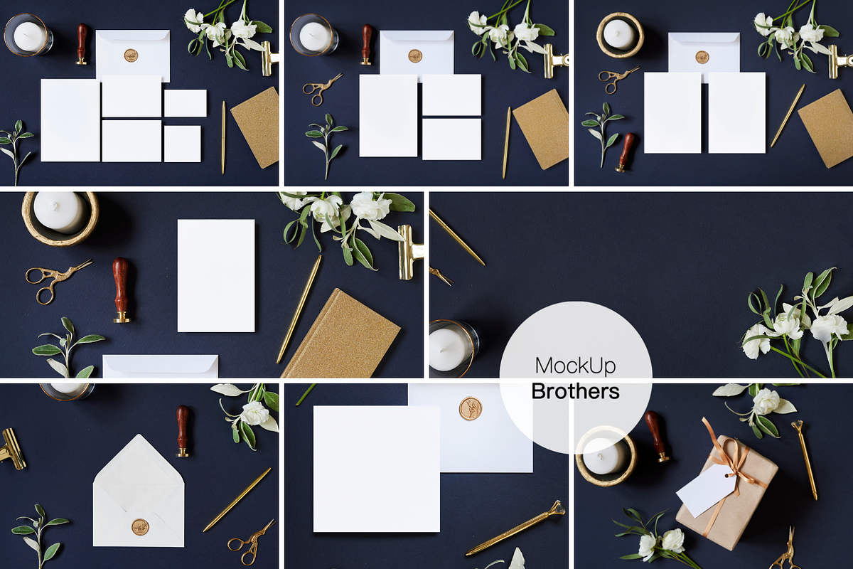 Wedding mockup bundle, stationery, a Print Template by MockUpBrothers (Photo 5 of 7)