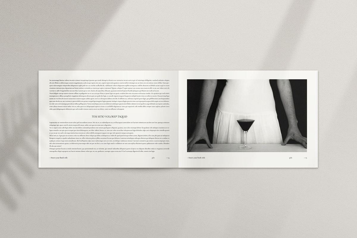 Book Title Layout Landscape Template, a Brochure Template by ArtisanaAura (Photo 8 of 23)