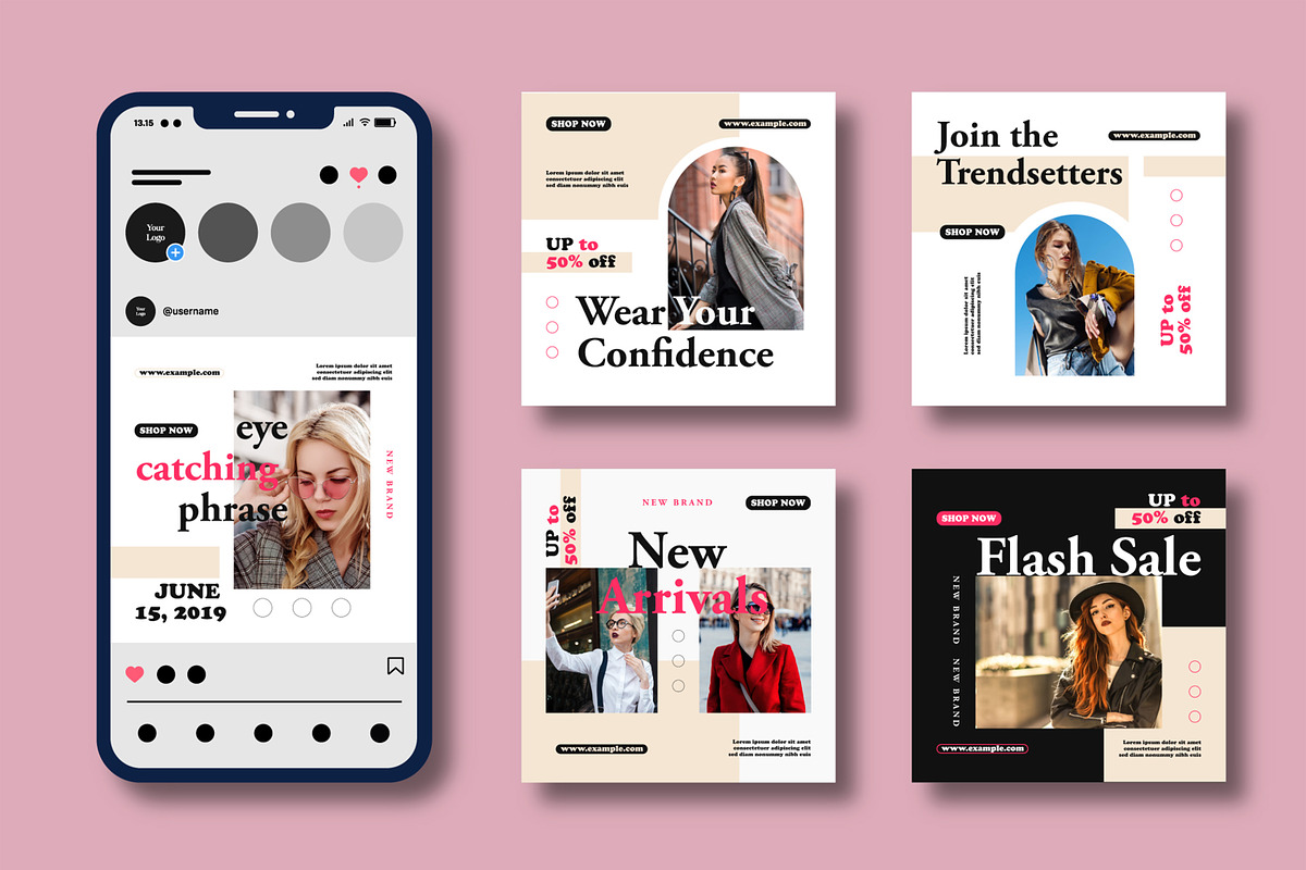 Branding Fashion Social Media Design