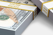 Money Stacks Mockups v.1 - 4 views, a Merchandise Mockup by Illusiongraphic (Thumbnail 13 of 16)