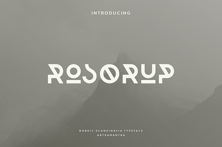 Rosorup - Nordic Typeface, a Slab Serif Font by garismantra