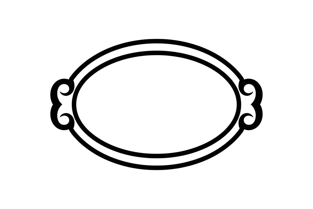 Vintage Oval Frame Vector Bundle, an Illustration by musafir_fashion (Photo 18 of 31)