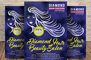 Modern Hair Salon Flyer, a Graphic by graphicforest (Thumbnail 1 of 3)