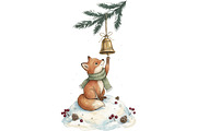 Cozy Winter Animals Clipart Bundle, an Animal Illustration by T-shirt Pond (Thumbnail 21 of 26)