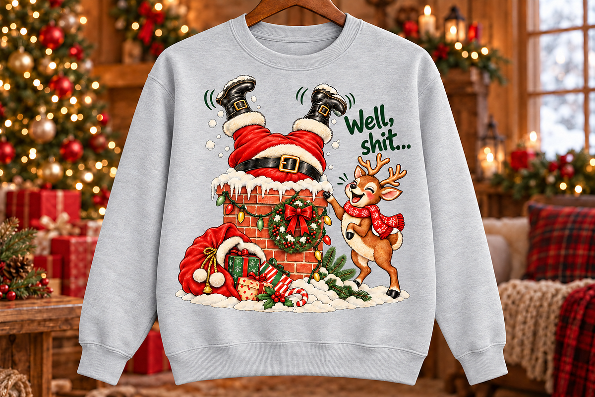 Funny Santa Christmas Tree Graphic, an Object Graphic by Daisy Design (Photo 2 of 3)