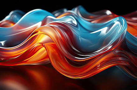 3D wavy abstract background, Sculptu, a Photo by SaroStock