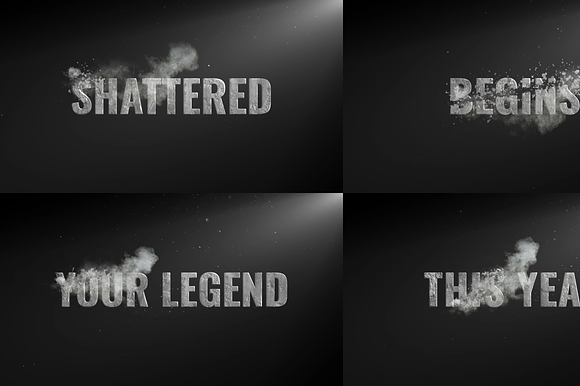 Shattered Teaser Text After Effects preview 2