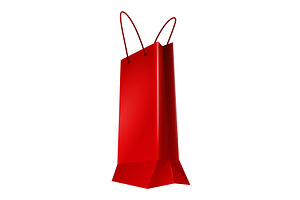 Paper shopping bag with handles, an Object Illustration by the8monkey