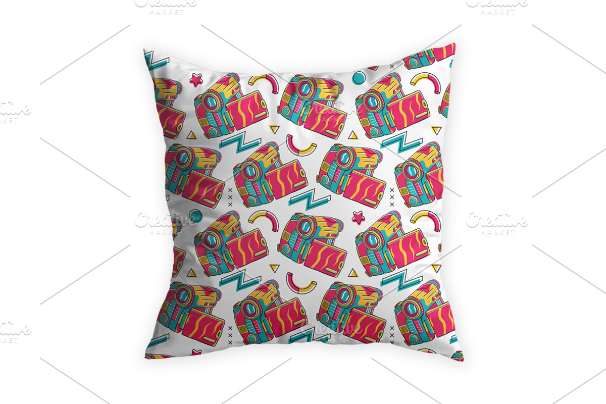 90's Vibe Handycam Seamless Pattern, a Pattern Graphic by MEDZ (Photo 2 of 3)