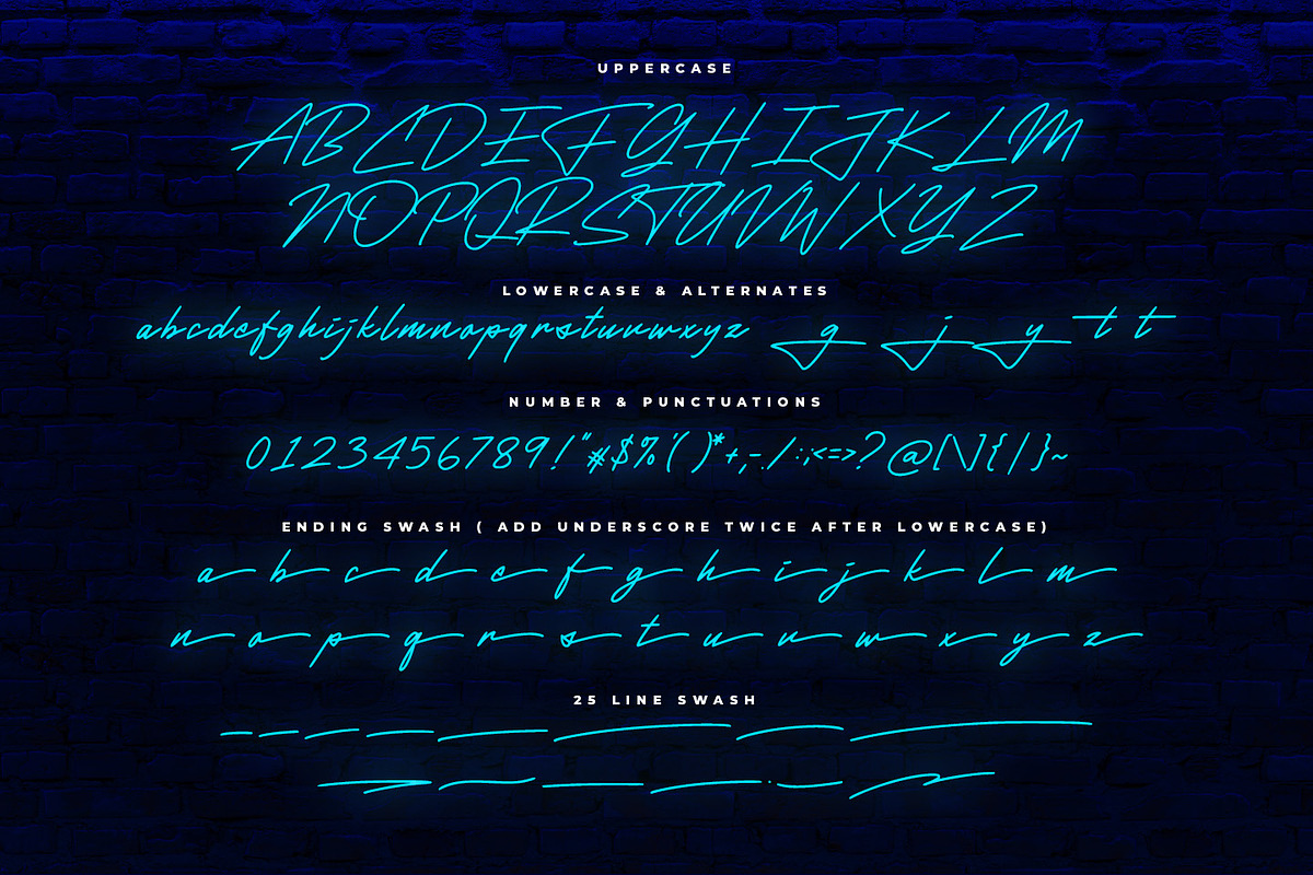 Groovy Shine, a Script Font by Abo Daniel Studio (Photo 8 of 9)