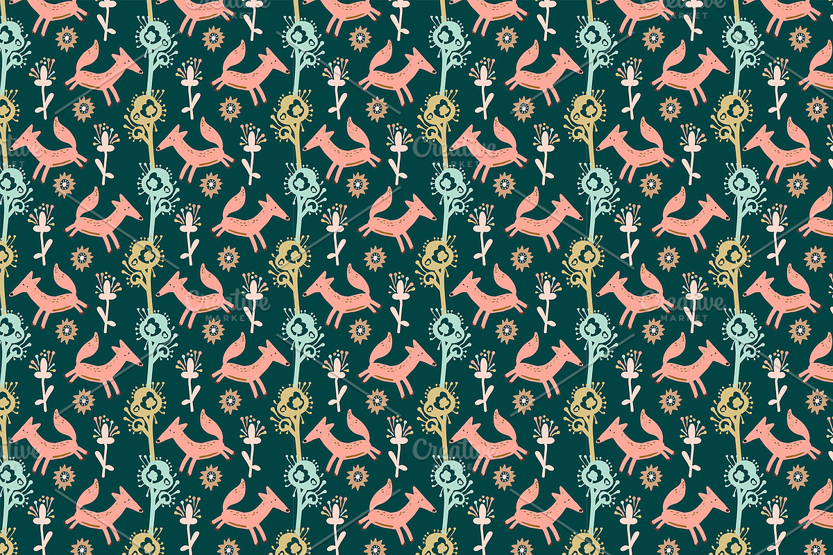 Cute and kind foxes, a Texture Graphic by Tanna.ART (Photo 5 of 13)