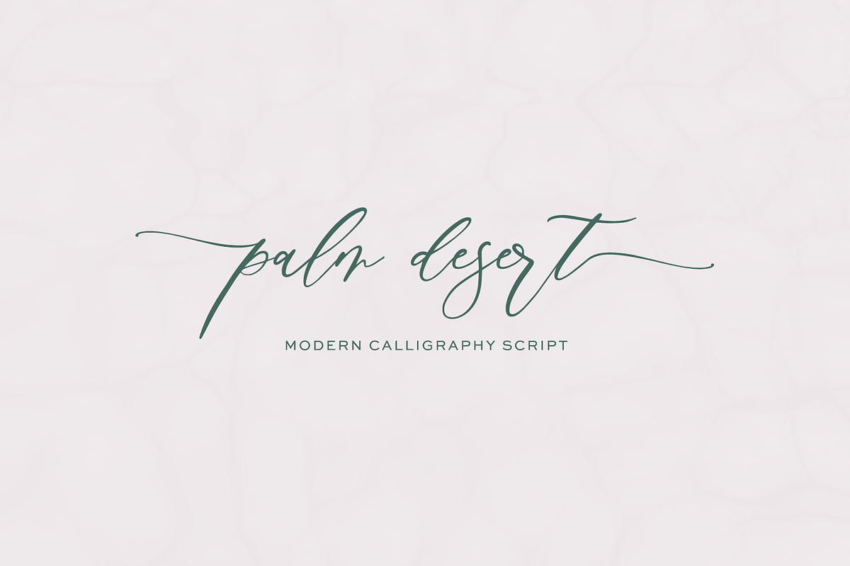 Palm Desert Modern Calligraphy Font