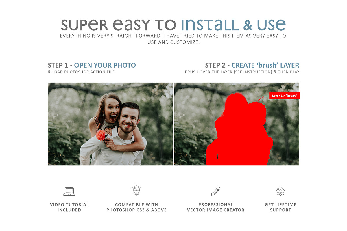Vecto Maker - Photoshop Action, an Action Add-On by A R T M A R T (Photo 2 of 9)