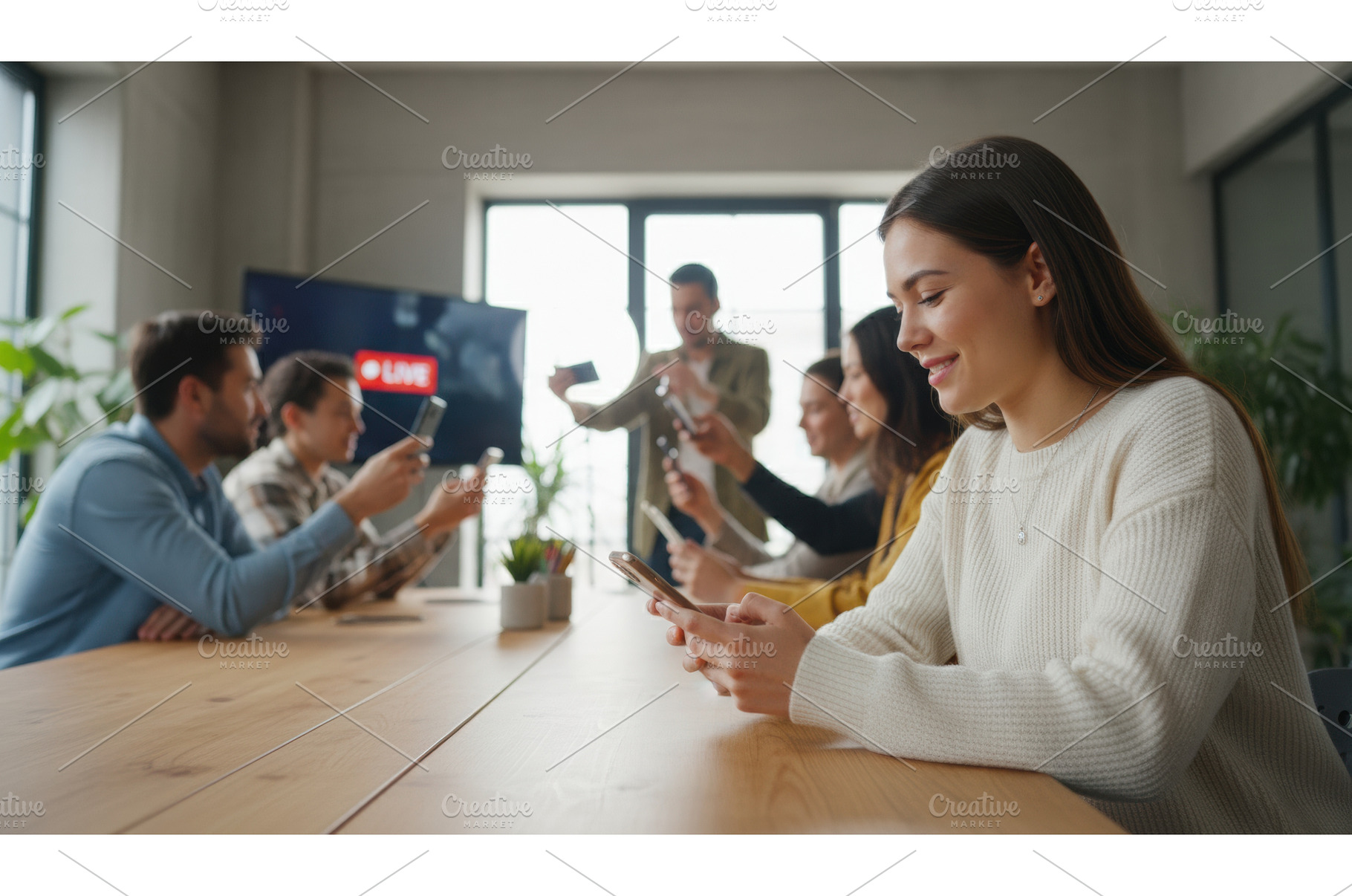 A group of young adults sitting, a Technology Photo by Igor Tichonow