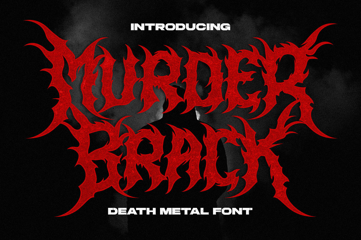 Murder Brack - Death Metal Font, a Blackletter Font by Multype Studio (Photo 1 of 11)