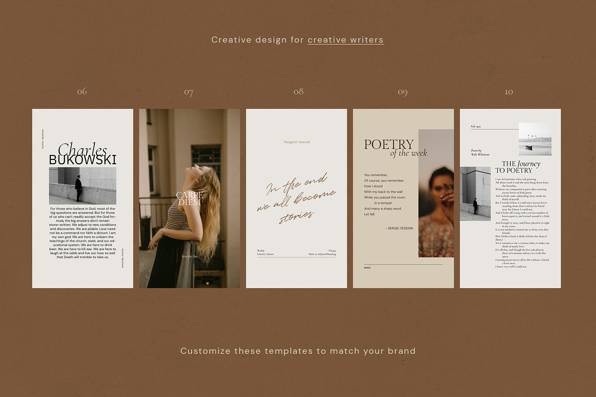 Writers Social Media Pack + Stories, a Social Media Template by September 5th (Photo 10 of 22)