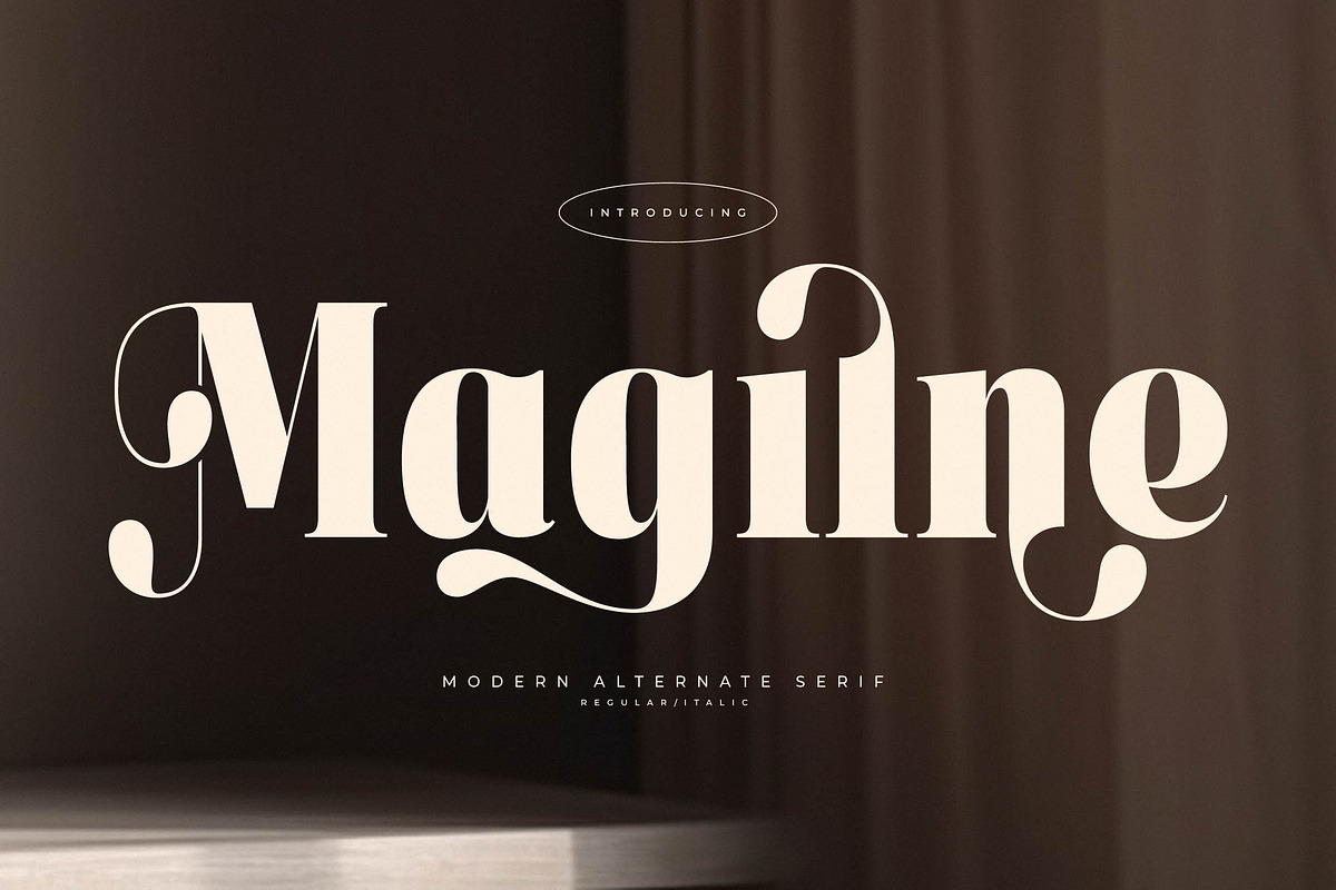 Magilne Modern Alternate Serif, a Serif Font by Letterena Studios (Photo 1 of 15)