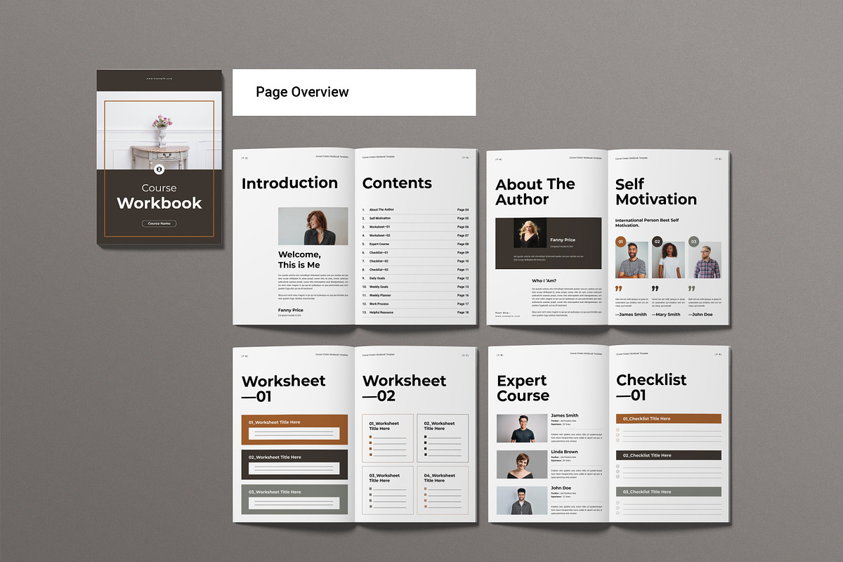 Course Creator Workbook Template, a Magazine Template by Work-Envance (Photo 10 of 12)