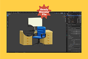 3D Office & Workstation Pack, a 3D by Dudukbersama (Thumbnail 2 of 3)